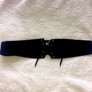 Black Waist Belt - Cross Ties - SOLD